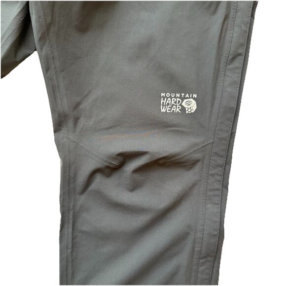 Mountain Hardwear Women’s Small Short Black Stretch Ozonic Pants Waterproof - Picture 9 of 16